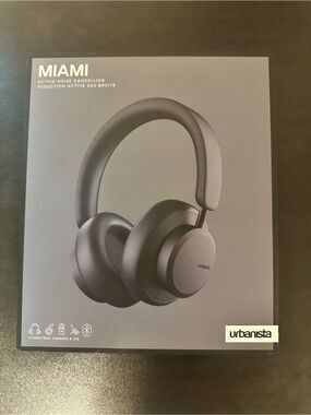 Urbanista Miami Active Noise Cancelling Over-Ear Headphones SEALED BOX